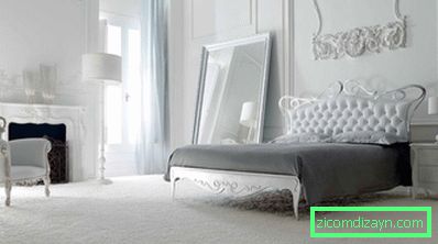 moderne-mobilier-dormitor-pentru-dormitor-design-idei alb-vin-cu-alb-smocuri-tăblie-la-fier-pat-cadru și-clasic-alb-nighstand-în-sculptură-plus-alb- clasic-smocuri-fotoliu