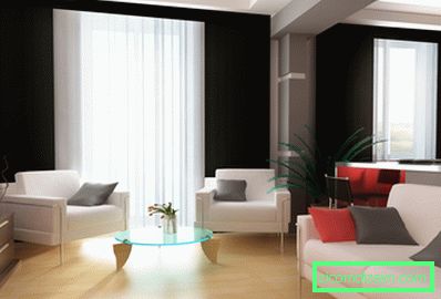 minunat-modern-perdele-pentru-living-room-16-set-uimitoare-aplicare-negru de accent pe perete-color-meciuri-cu-alb-completat-o ​​canapea, de asemenea,-scaune-si-albastru-sticla-table- in-png cerc-design