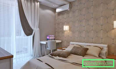 Dormitor în hrușciov - design design confortabil al unui mic