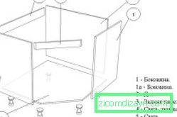 Schemă de asamblare a unui bordaj de colț sub chiuvetă